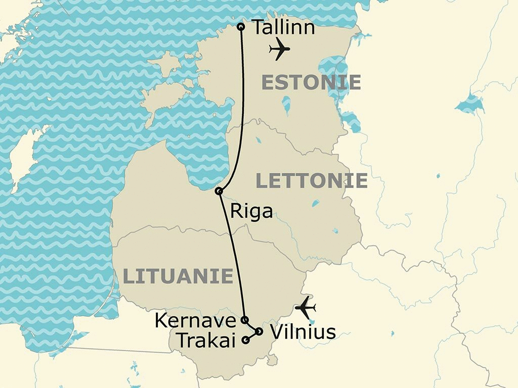 Circuit Balade sur la côte Balte vilnius Lituanie