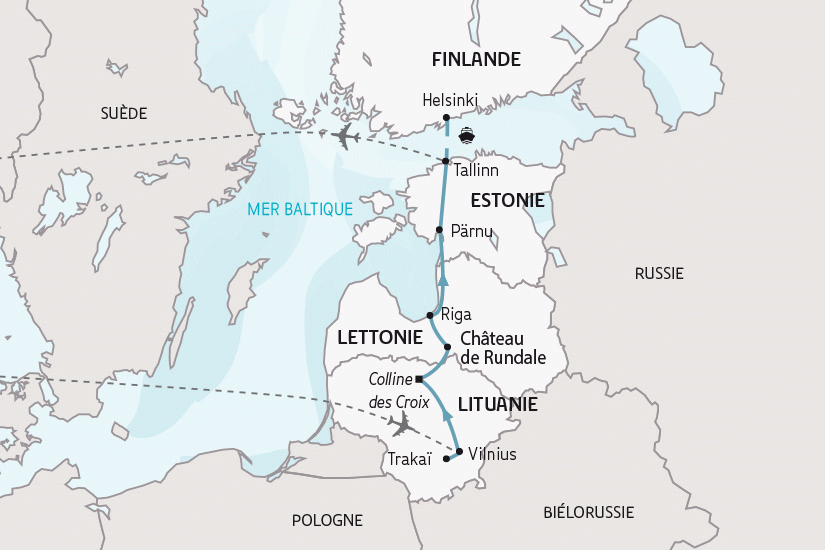 Circuit Route de l'Ambre vilnius Lituanie