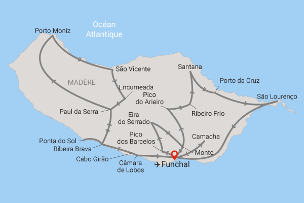 Circuit Au coeur de Madère - Logement en hôtel 5* à Funchal funchal Madère