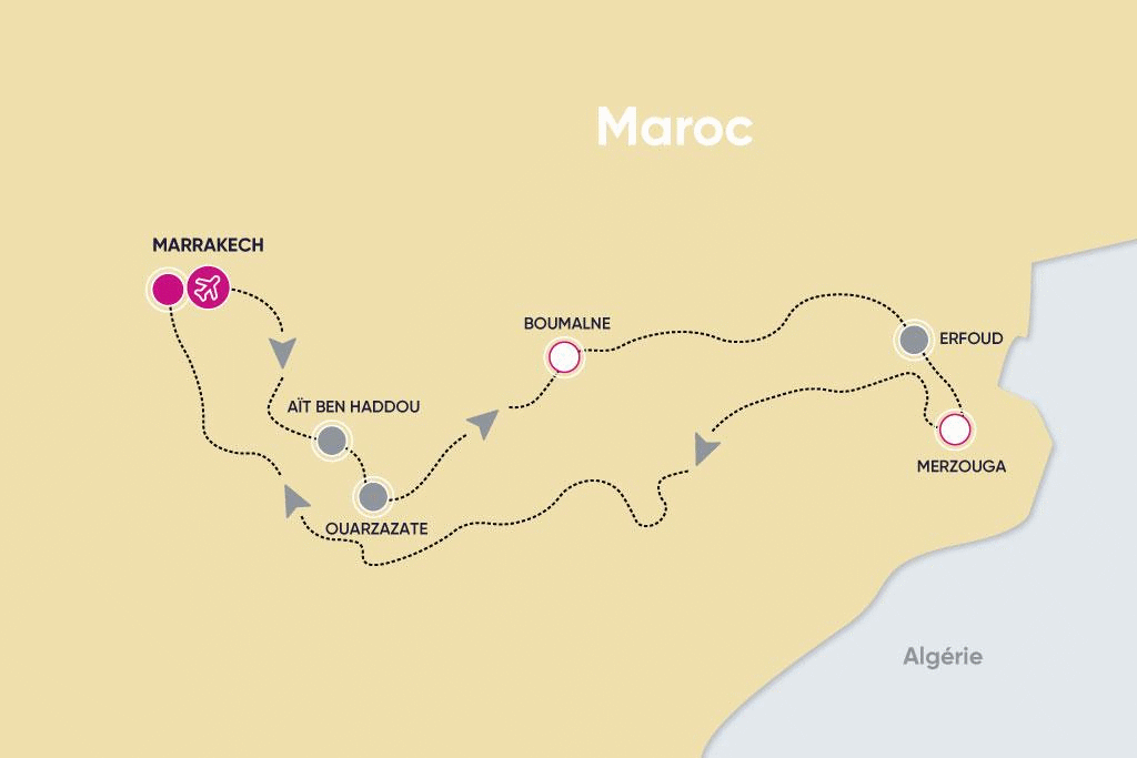 Circuit Marrakech & Désert de Merzouga 4* by Ôvoyages marrakech Maroc
