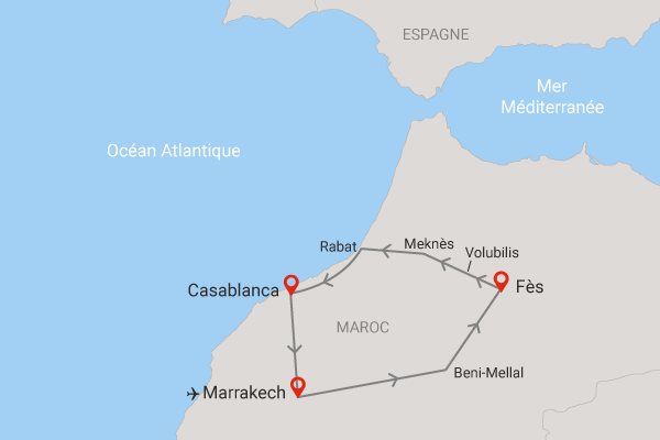 Circuit Les villes impériales marrakech Maroc