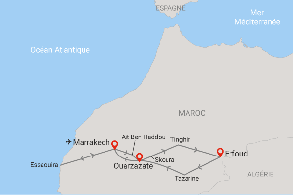 Circuit Sud marocain, du désert à l'océan (circuit privatif) marrakech Maroc