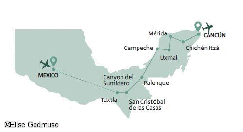 Circuit Essentiel du Mexique, extension balnéaire mexico Mexique