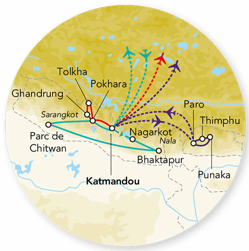 Circuit Merveilles du Népal & extension Bhoutan 2023 kathmandou Nepal