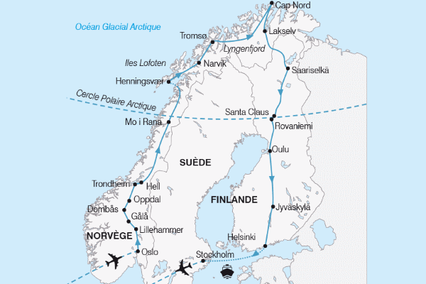 Circuit Le Grand Tour de Scandinavie oslo Norvege