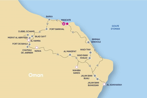 Autotour Au pays de Sindbab Sultanat d'Oman mascate Oman