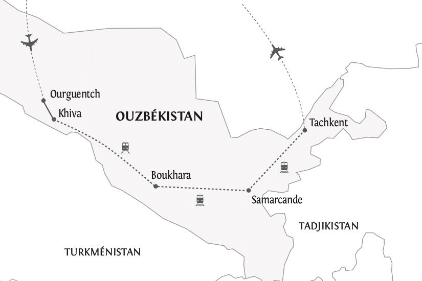 Circuit Les plus belles cités caravanières de la Route de la Soie ourguentch Ouzbekistan