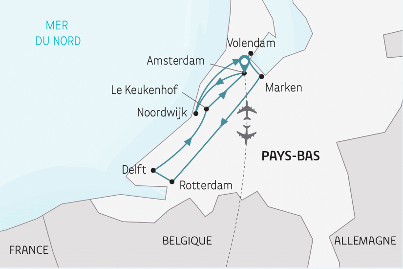 Circuit Les Pays-Bas en fleurs amsterdam Pays Bas