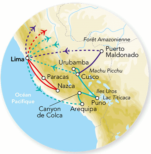 Circuit Explorations du Pérou & Extension Nazca - 2025 lima Perou