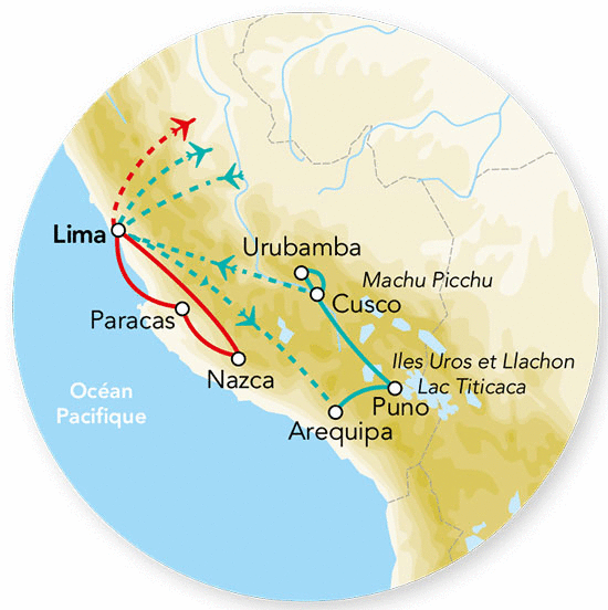Circuit Douceurs au pays des Incas et extension Nazca lima Perou
