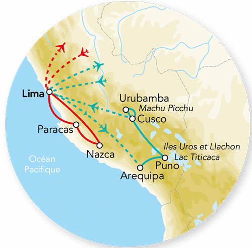 Circuit Splendeurs du Pérou & Extension Nazca lima Perou