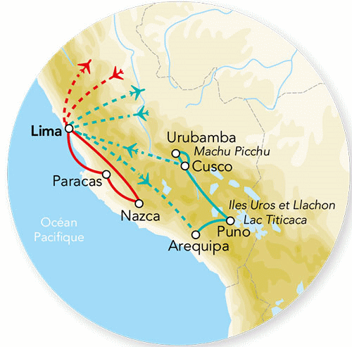 Circuit Splendeurs du Pérou & Extension Nazca - 2025 lima Perou