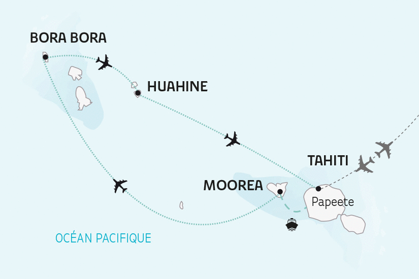 Combiné circuit et hôtel Divine Polynésie, de Tahiti à Bora Bora tahiti Polynesie Francaise