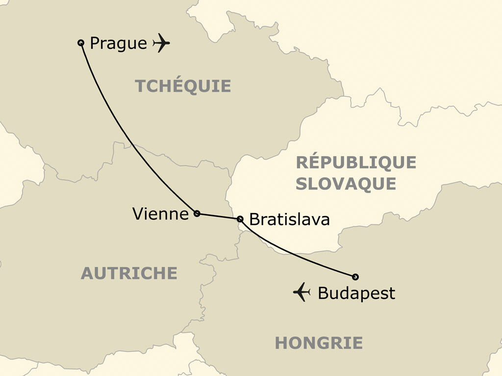 Circuit L'empire Austro-Hongrois prague Republique Tcheque