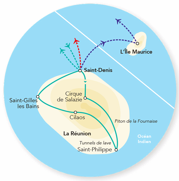 Circuit Immersion sur l'Île de la Réunion & Extension Saint Gilles Les Bains saint_denis Reunion