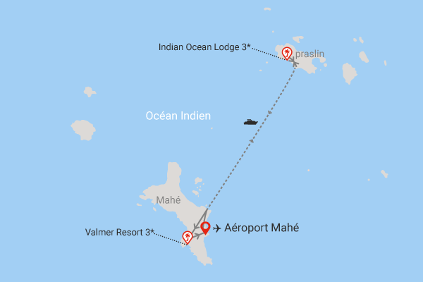Combiné hôtels 2 îles - Indian Ocean Lodge 3* (5 nuits) + Valmer Resort 3* (4 nuits) mahe Seychelles