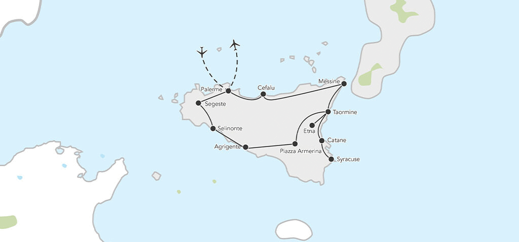 Circuit Cap sur la Sicile palerme Sicile et Italie du Sud