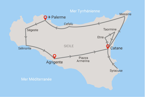 Circuit Richesses de Sicile palerme Sicile et Italie du Sud