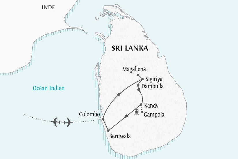 Circuit Le Sri Lanka, du Rocher du Lion à l'océan Indien colombo Sri Lanka