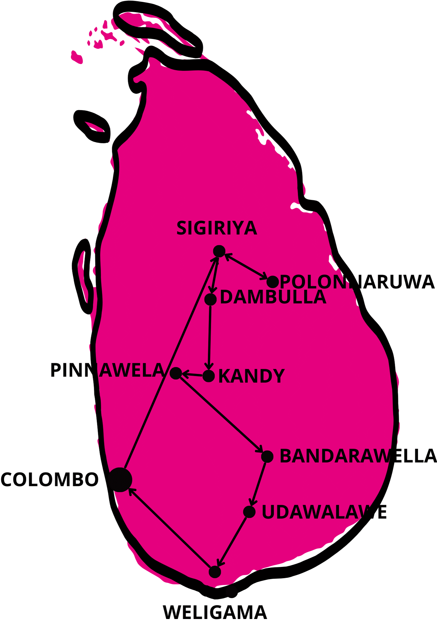 Circuit Le Sri Lanka en liberté 2025 colombo Sri Lanka