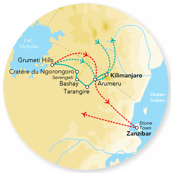 Circuit Immersion en Tanzanie & extension Zanzibar kilimanjaro Tanzanie