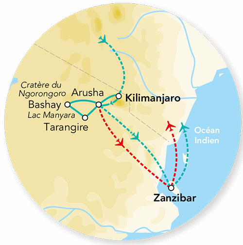 Circuit Splendeurs de Tanzanie & Zanzibar - 10 Nuits kilimanjaro Tanzanie