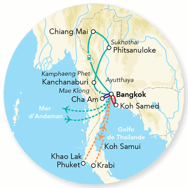 Circuit Splendeurs de Thaïlande Hôtel 3/ bangkok Thailande