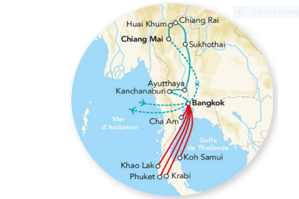 Combiné circuit et hôtel Explorations de Thaïlande & séjour plage Koh Samui bangkok Thailande