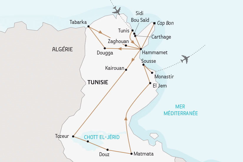 Circuit Le Grand Tour de Tunisie tunis Tunisie