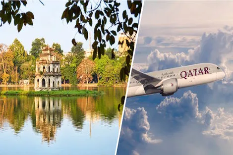 Combiné circuit et hôtel Merveilleux Vietnam en privatif 4* et extension 3 nuits au Immersion Melia Ho Tram (avec vols Qatar Airways) hanoi Vietnam