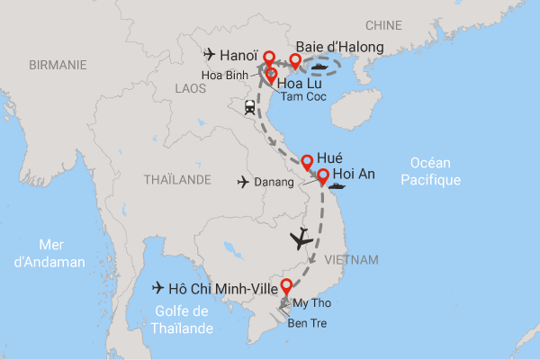 Circuit Merveilles d'Indochine en Privatif hanoi Vietnam