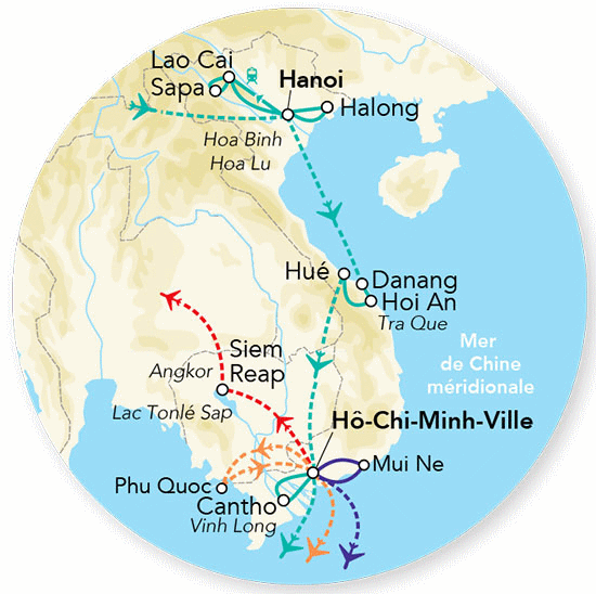 Circuit Merveilles du Vietnam & Extension balnéaire Phu Quoc 2025 hanoi Vietnam