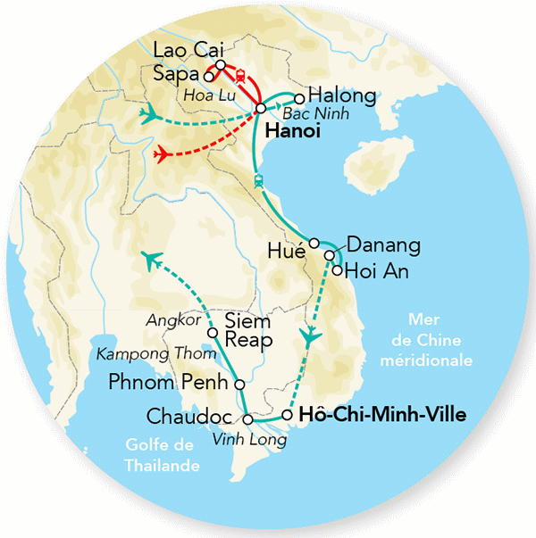 Circuit Merveilles du Vietnam & Cambodge & Pré-Voyage Sapa hanoi Vietnam