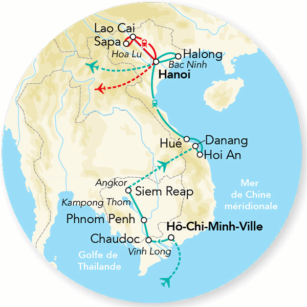 Circuit Merveilles du Vietnam & Extension Cambodge Angkor & Siem Reap hanoi Vietnam